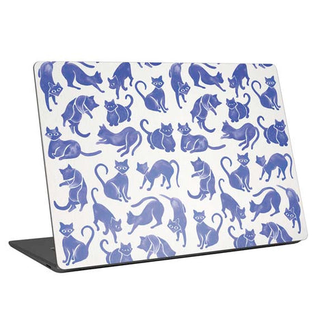 Cat Coq Blue Cats Universal Laptop 12in (9.8 x 6.8in) Skin